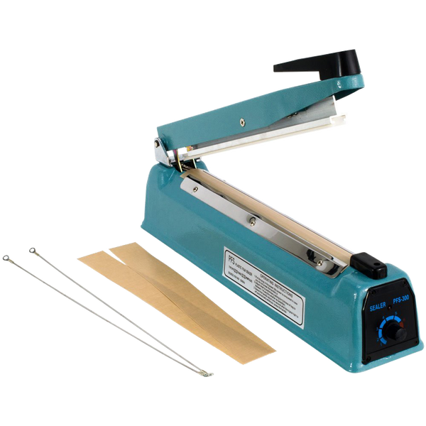 12inch Hand Impulse Sealer Heat Seal Machine Poly Sealing Free Element Grip