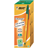 BiC Cristal Fine Ball Pen Orange Green