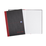 Oxford Black Red A5 Casebound Hardback Notebook