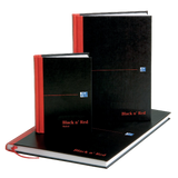 Oxford Black Red A5 Casebound Hardback Notebook