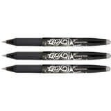 Pilot Frixion Erasable Rollerball Pack of 3 Black