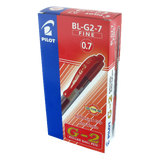 Pilot G207 Retractable Gel Rollerball Tip Box of 12 Red