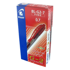 Pilot G207 Retractable Gel Rollerball Tip Box of 12 Red