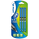 Pilot V5 Liquid Ink Rollerball Tip Pack of 3 Black