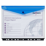 Snopake 15694 Polyfile A4 High Capacity Ring Binder Popper Wallet Landscape