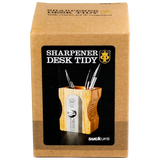 SUCK UK Pencil Sharpener Desk Tidy Natural